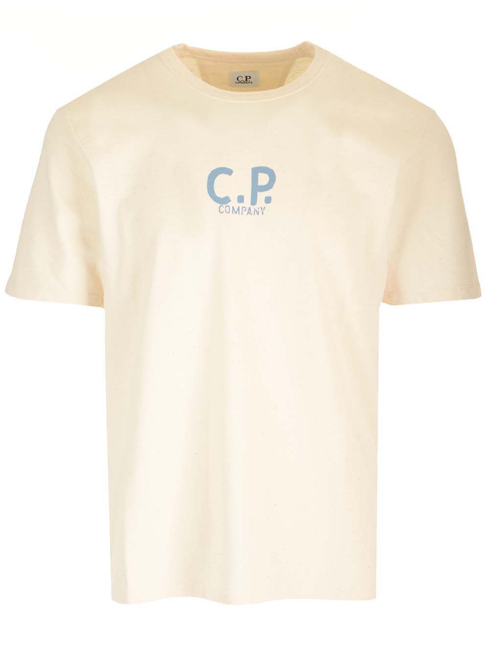 C.P. Company Beige  With Print On The Back T-Shirt - Beige | 28f7b30e39c5ab31bb4688497ce858742ded78fd