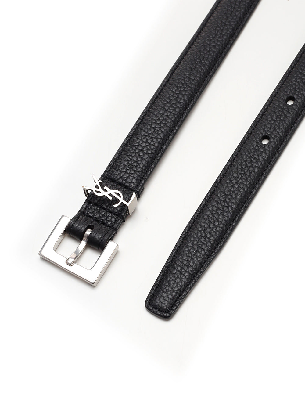 Saint Laurent Cassandre Belts - Black | 7d1ebc54c8afbd3e797e9ce70384dc20ca82fba9
