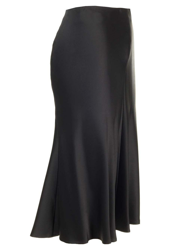 Stella Mccartney Satin Midi Skirt Skirts - Black | 0b1415884216b44356c571e5fda31dc49581dd0c