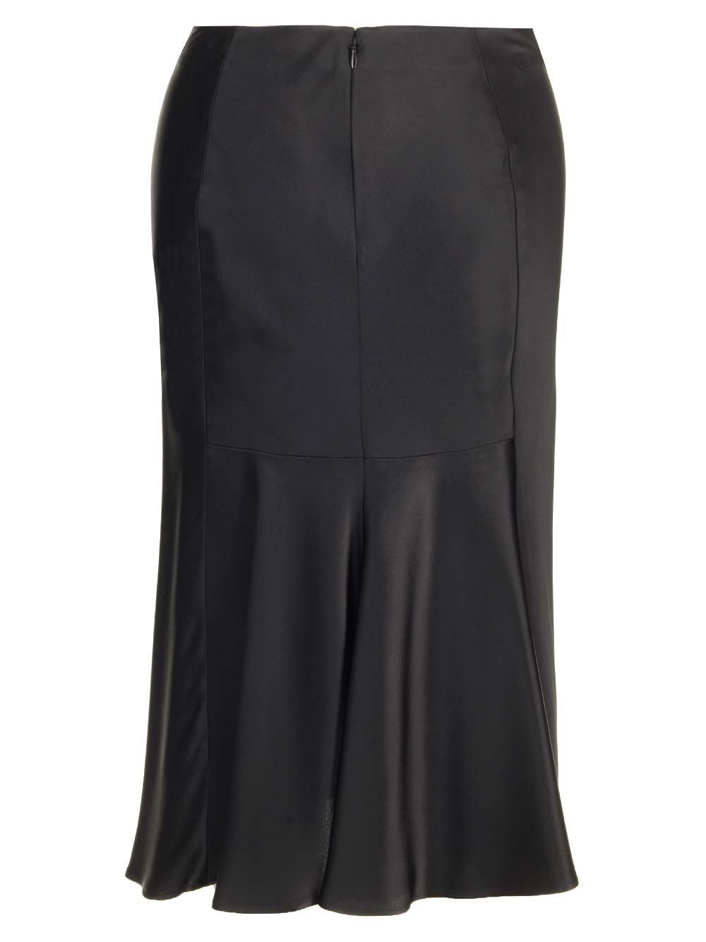 Stella Mccartney Satin Midi Skirt Skirts - Black | 76adb046aedfe9a1f5327a3e7d0facea7a07daa8