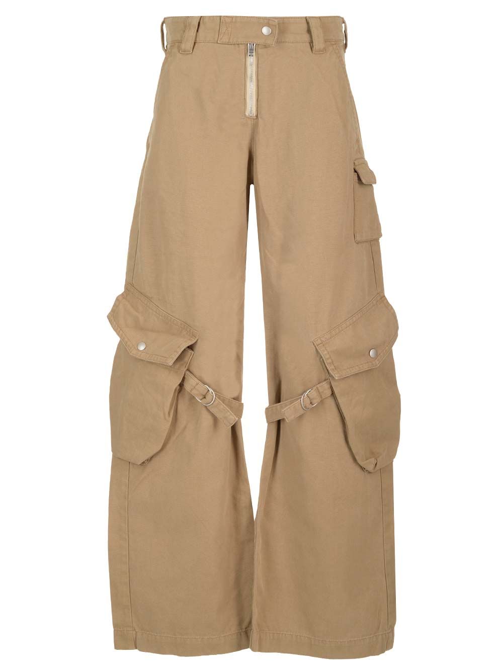 Acne Studios Ak0754 Ae5-Cold Beige Trousers - Beige | 782cdafdaf34577e6229a76f2d993b91e603c4d3