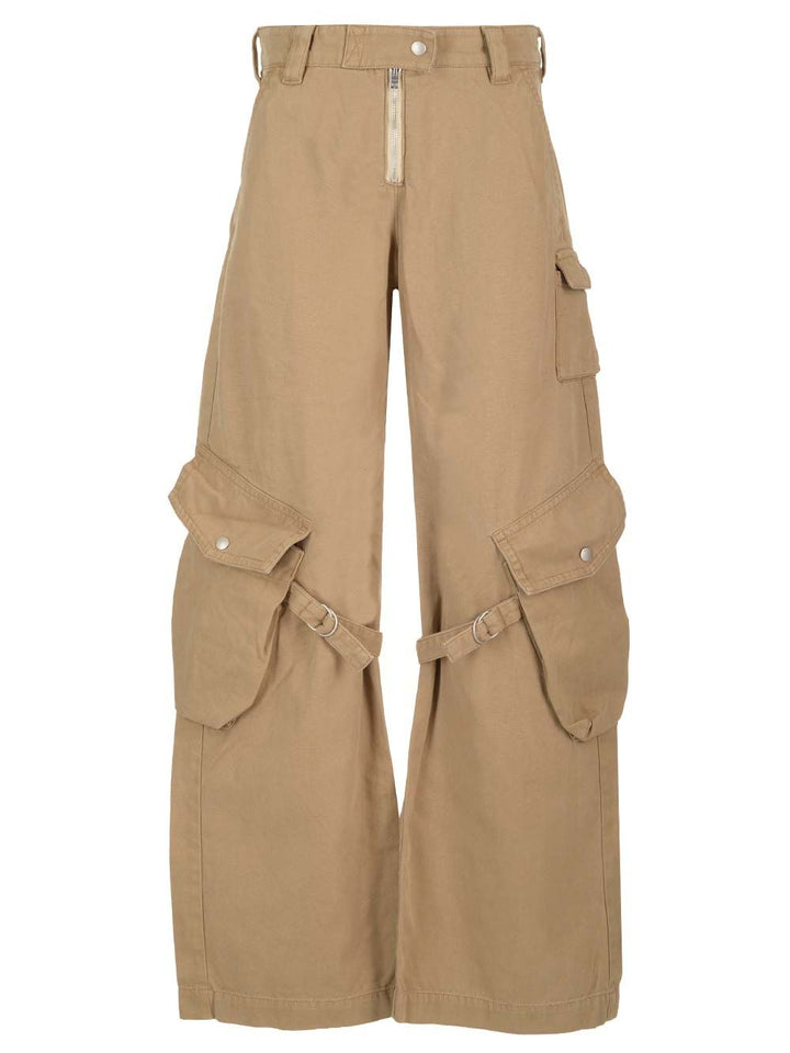 Acne Studios Ak0754 Ae5-Cold Beige Trousers - Beige | 782cdafdaf34577e6229a76f2d993b91e603c4d3
