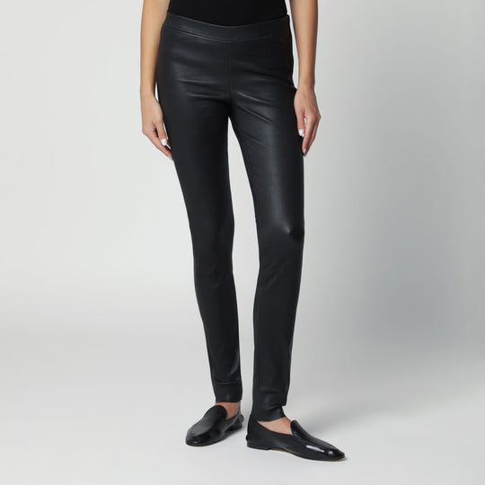 Black Nos Roche Skinny Leather Pants