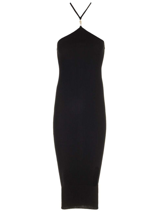 Ribbed Cotton Dresses Black