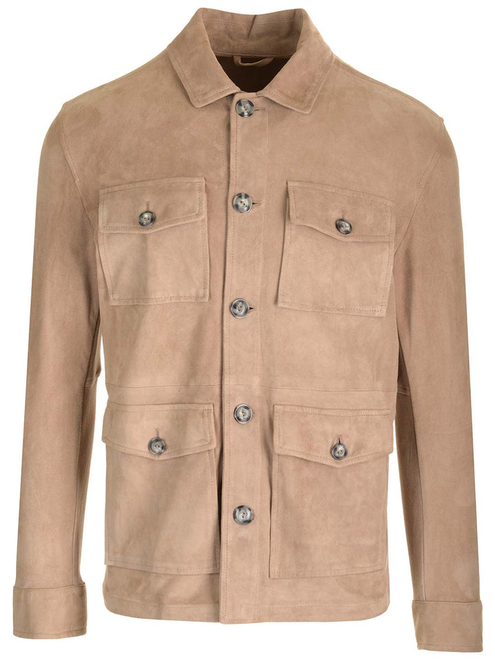 Al Duca D'Aosta 1902 Saharian In Suede Jackets - Beige | f7bc7548ffba6dcfcf43719187c56bf1a8f7a563