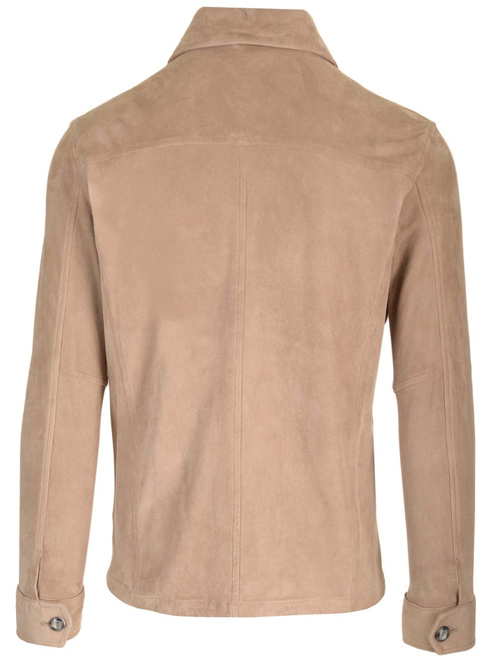 Al Duca D'Aosta 1902 Saharian In Suede Jackets - Beige | 26b61d7089966466903570851a9e3c1616ba358f