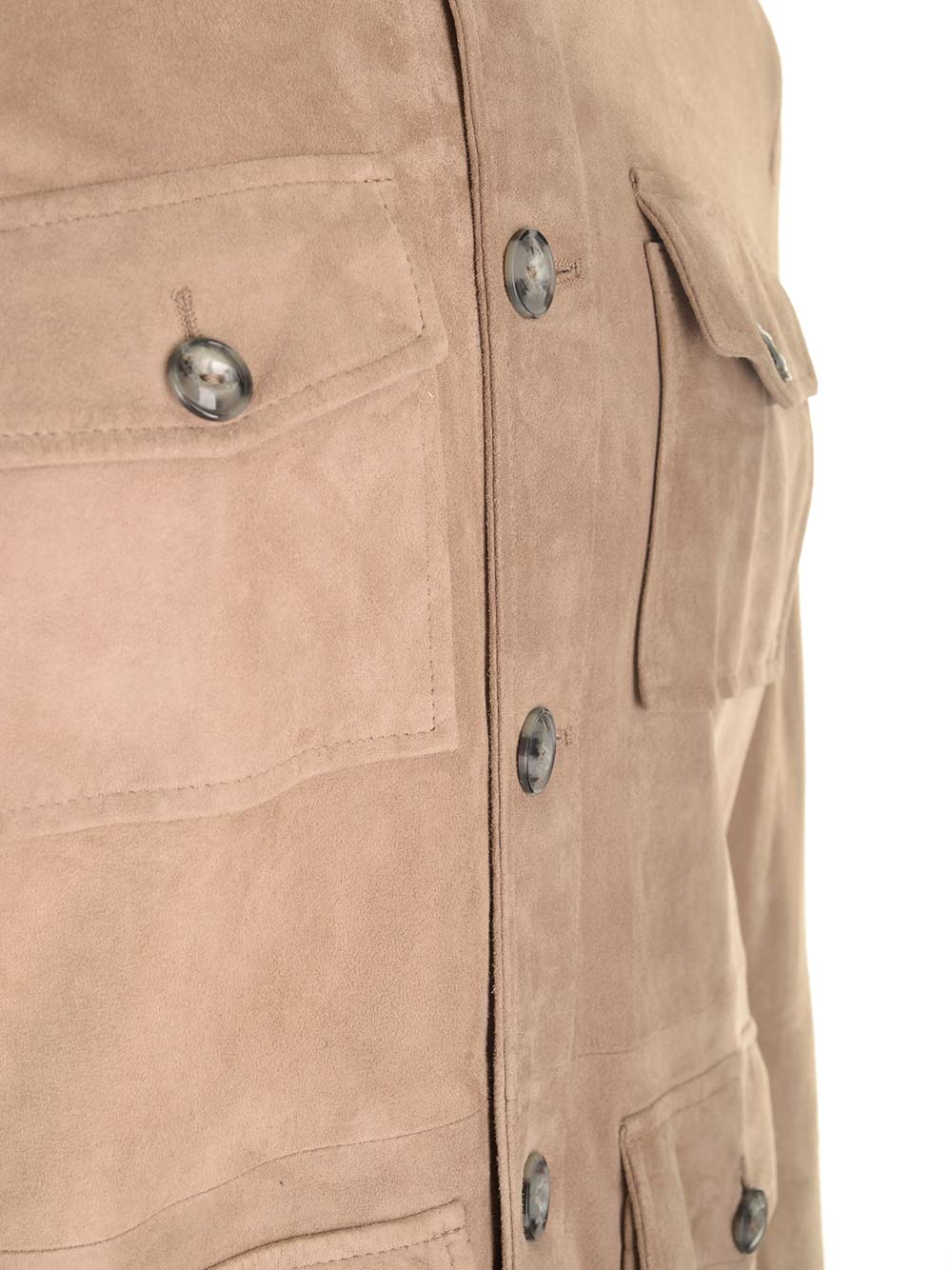 Al Duca D'Aosta 1902 Saharian In Suede Jackets - Beige | eb7e8f13a129d75bfc89a29020db698ab391ea42