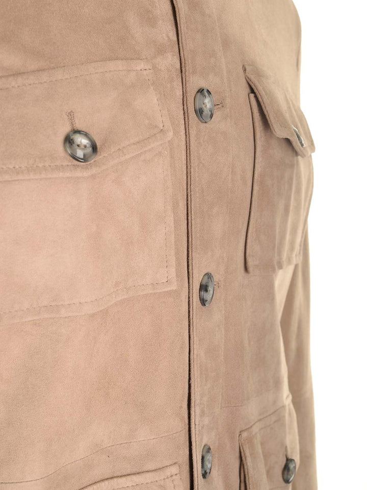 Al Duca D'Aosta 1902 Saharian In Suede Jackets - Beige | eb7e8f13a129d75bfc89a29020db698ab391ea42
