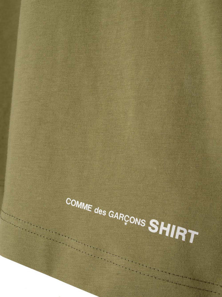 Comme Des GarçOns Shirt Khaki Green Over T-Shirt - Green | 0dccae395c3e716fbf3721a2bbece4dd4aea5cb9