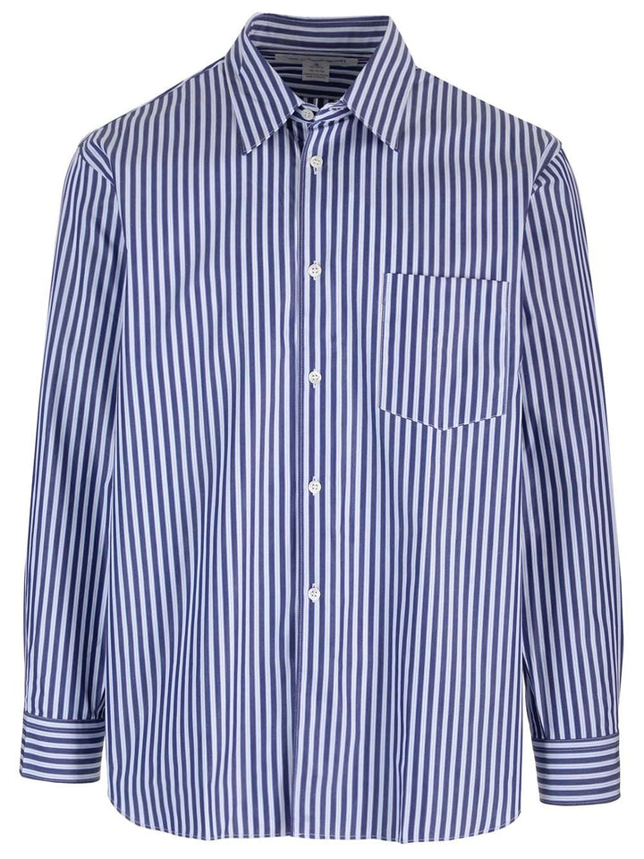Comme Des GarçOns Shirt Striped Shirt Shirts - Blue | 5e12a78c0707bc7cd4f737fcf4a42028a4456ba5