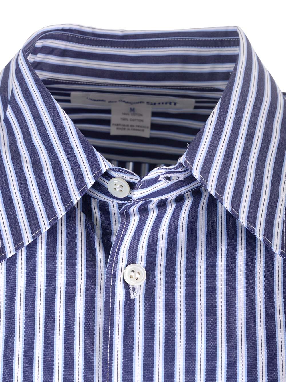 Comme Des GarçOns Shirt Striped Shirt Shirts - Blue | 5350a426663729337168e7dff35cbc2a603097a8
