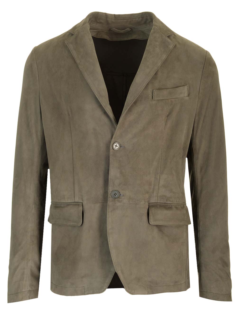 Suede Blazer Jackets Green