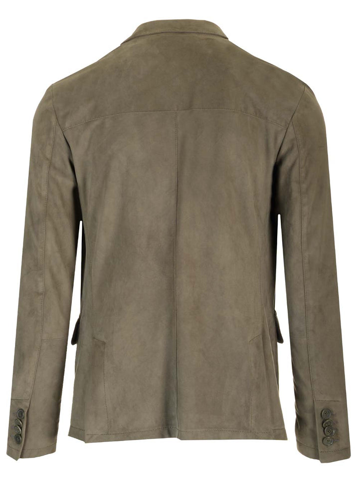 Al Duca D'Aosta 1902 Suede Blazer Jackets - Green | 0cb3591a00fbed2b1205556c5258bce3f36f9327