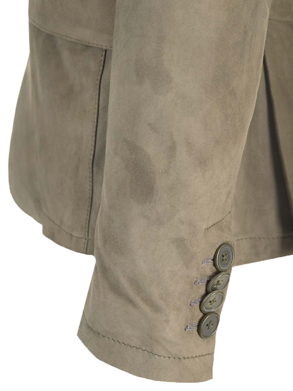 Al Duca D'Aosta 1902 Suede Blazer Jackets - Green | 04a9cd4ebf758248a420f4e9b65ecd06826c6423