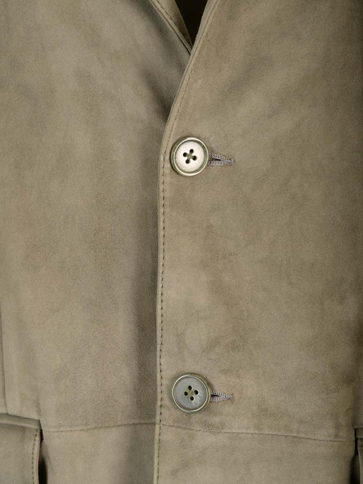 Al Duca D'Aosta 1902 Suede Blazer Jackets - Green | 80d5e506e28a16ebb0e2327708f23409985fc2c9