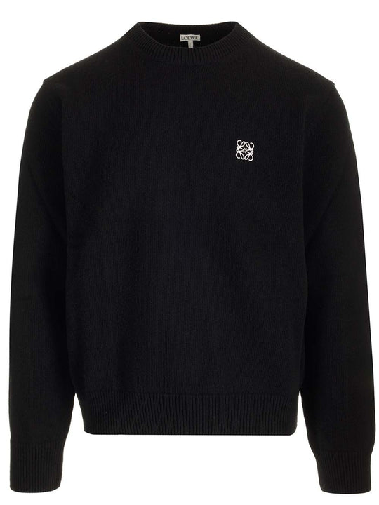 Wool Sweater Knitwear Black