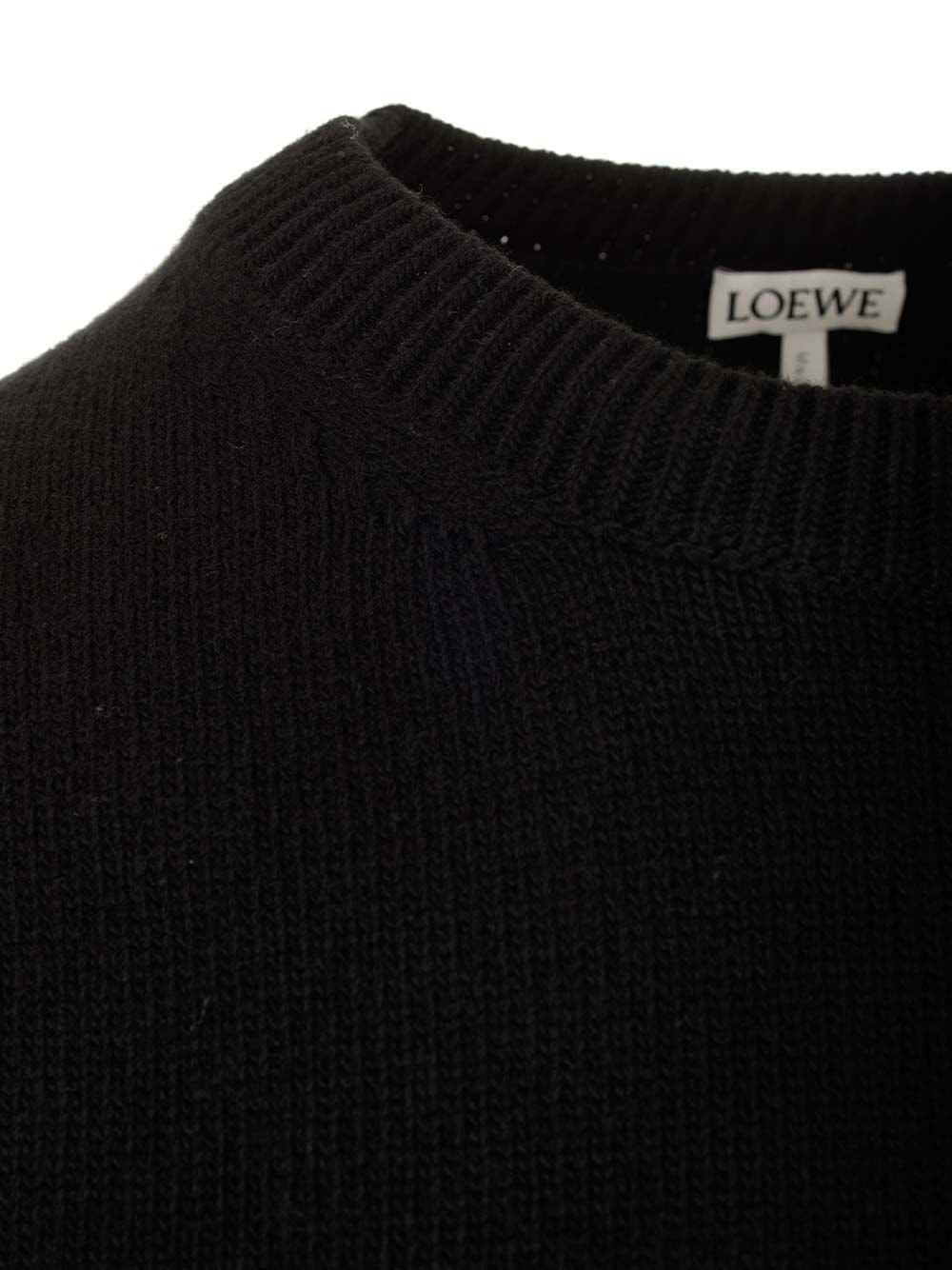 Loewe Wool Sweater Knitwear - Black | 0a8c5e53dda637f7eaf876d5374449c7e4d397c5
