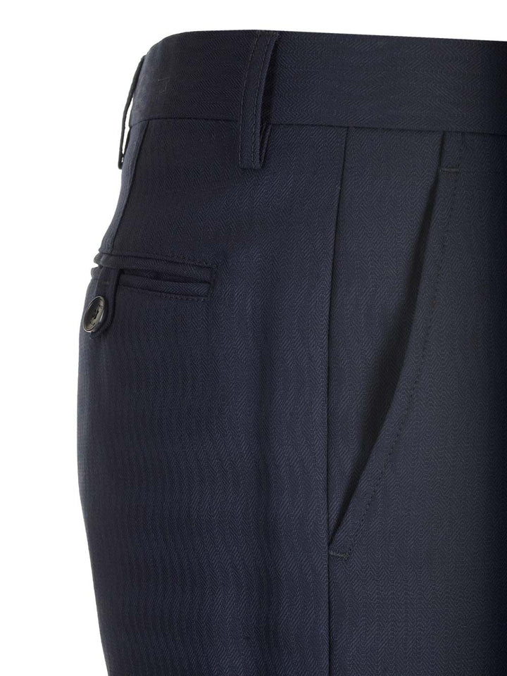 Etro Slim Fit Trousers - Blue | a56675af7a783a8b7d16dac4d1c1acb2bb4a7b8b