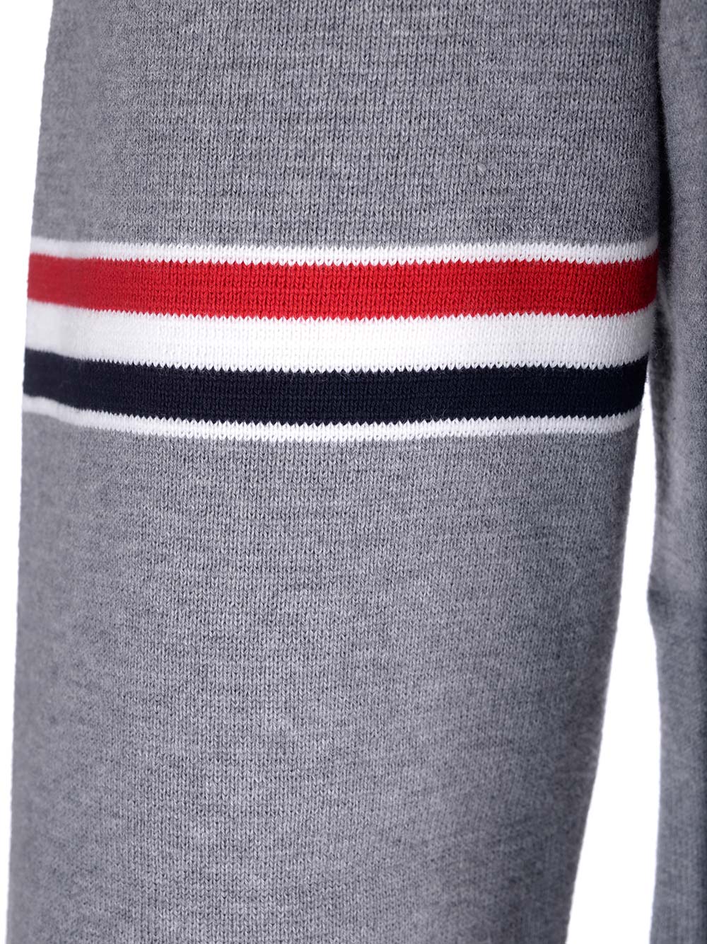 Thom Browne Compact Cotton Knit Sweater Knitwear - Grey | e216435fefdd6fa79eda76fe82702aa887893e5f