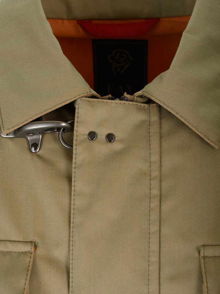 Fay Cotton Field Jacket Jackets - Green | f91ac018394f5ed5f4176bfc18f368ae9b4bf0a9