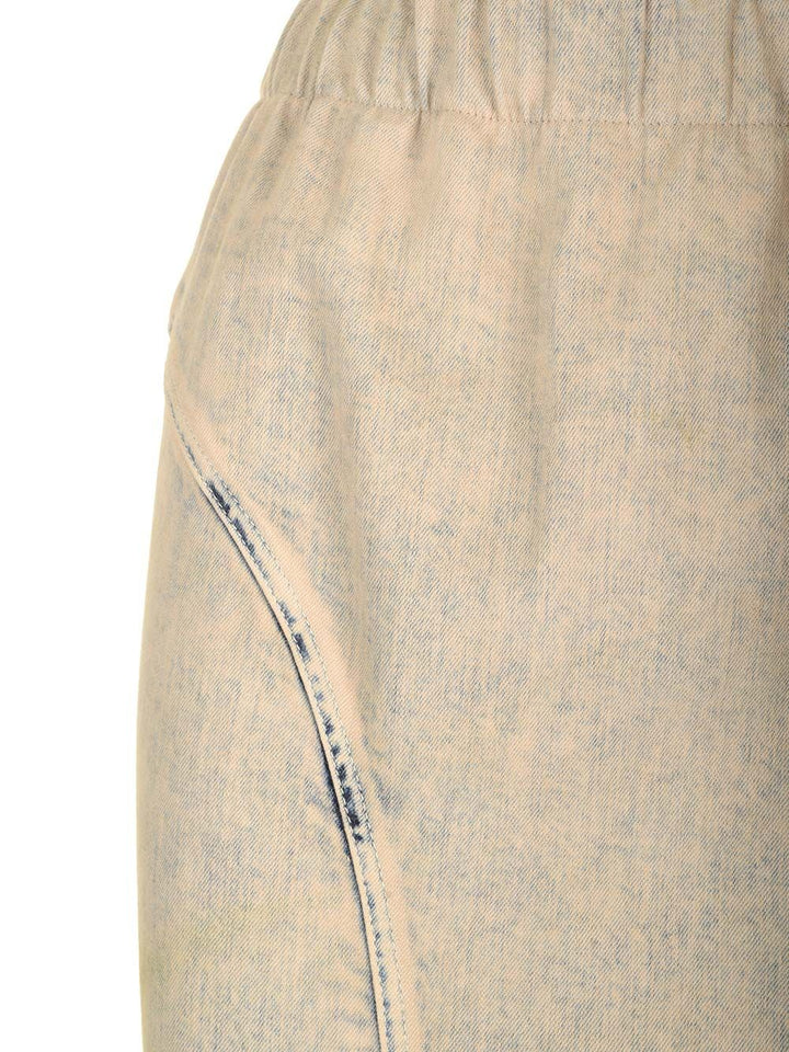 Moncler X Rick Owens Denim Mermaid Skirt Skirts - Green | d10f25b3752b47a81aae133180830b88a36f9429