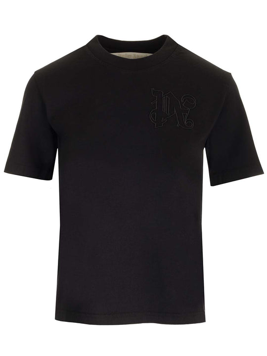 Black With Monogram T-Shirt Black