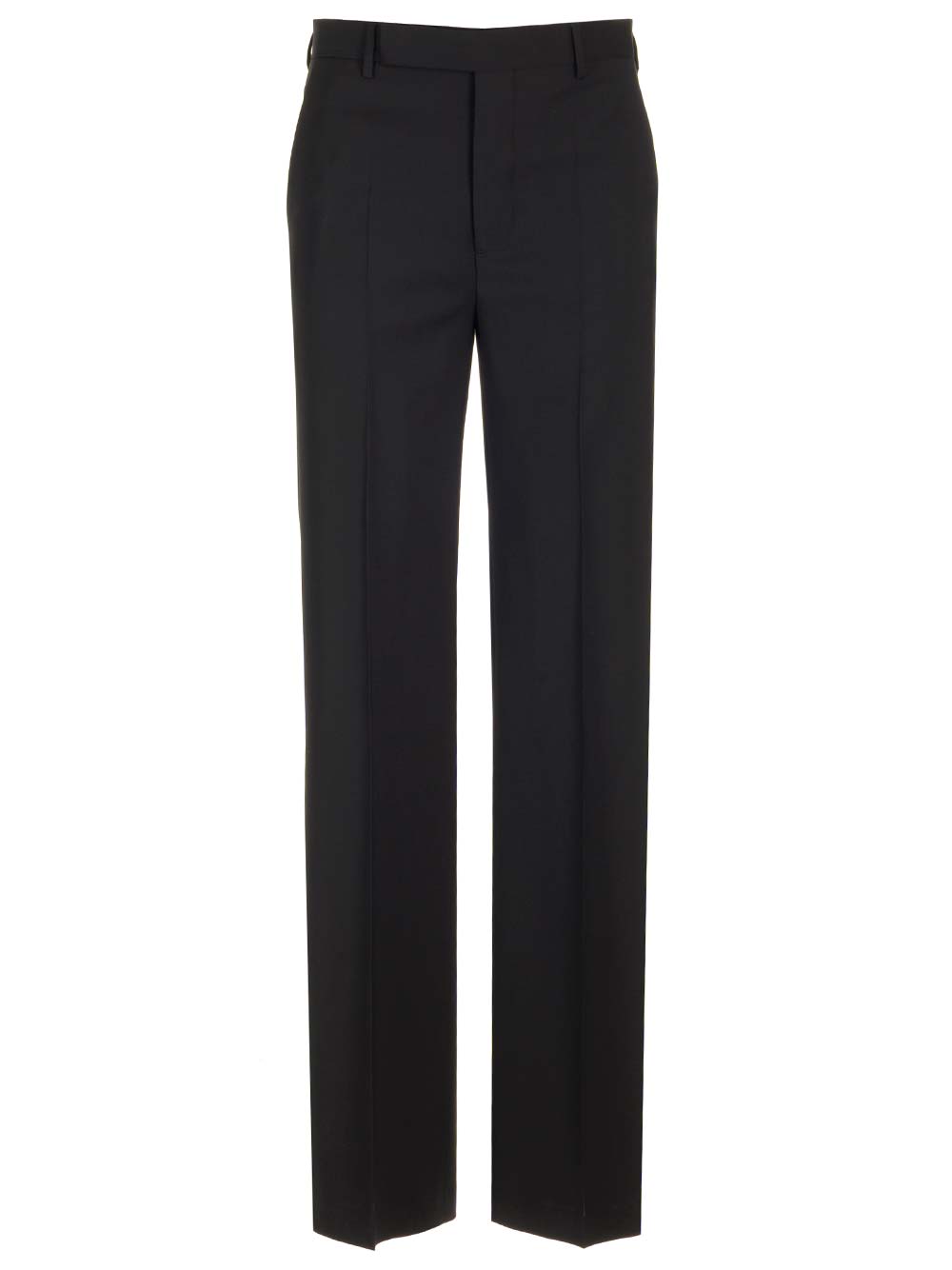 Rick Owens Straight Wool Trousers - Black | a7fb9fccaaa033e4221f7df88d4bc8e32ce75bde