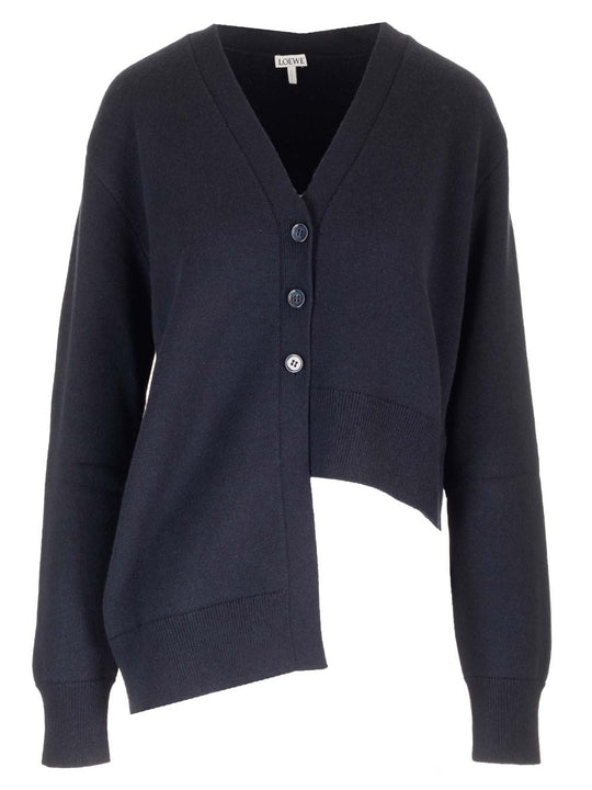 Cashmere Knit Cardigan Knitwear Blue