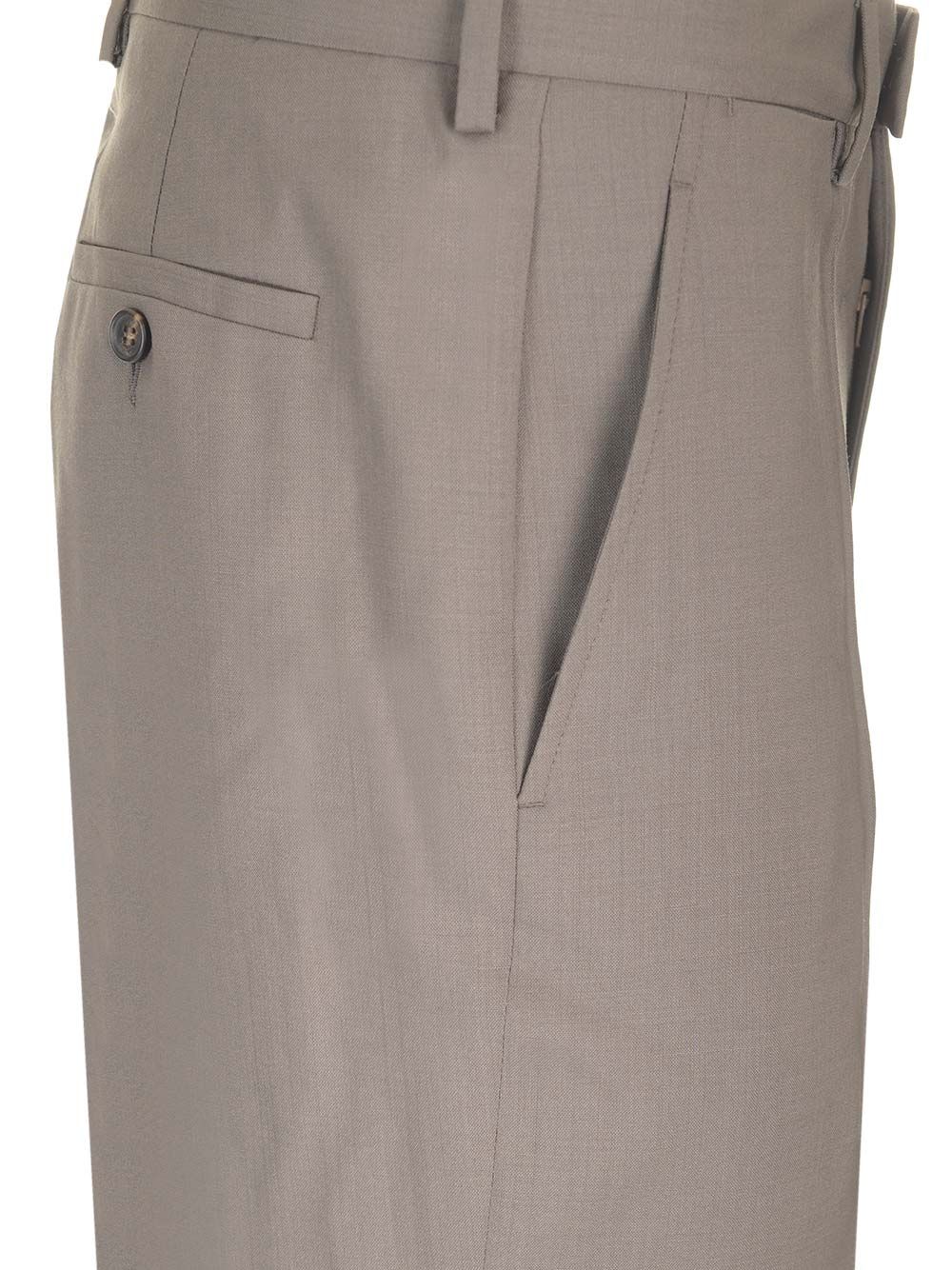 Mm6 Maison Margiela Tailored Wool Trousers - Brown | 715a49a001b5e068ff200a902d400430ca4573cb
