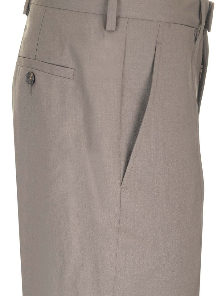 Mm6 Maison Margiela Tailored Wool Trousers - Brown | 715a49a001b5e068ff200a902d400430ca4573cb