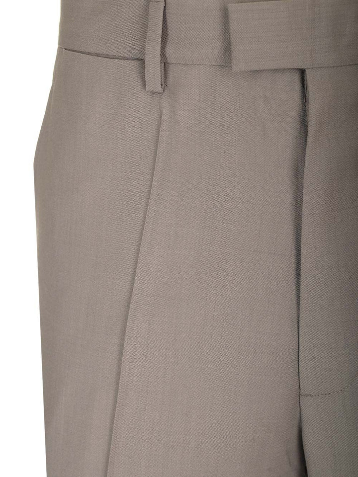 Mm6 Maison Margiela Tailored Wool Trousers - Brown | 809377cc1a122751e76d227488fc06ed8377e650