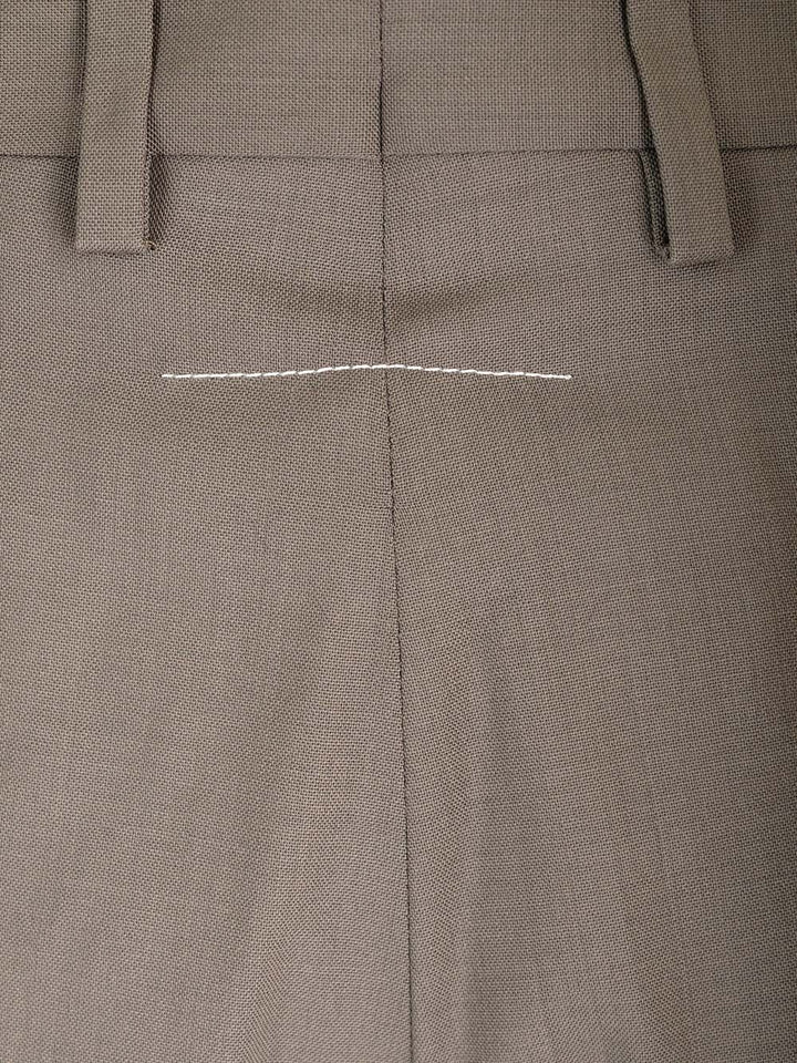 Mm6 Maison Margiela Tailored Wool Trousers - Brown | b81ff1dc2648dbeda8d4953e5c5183adfb4f791e