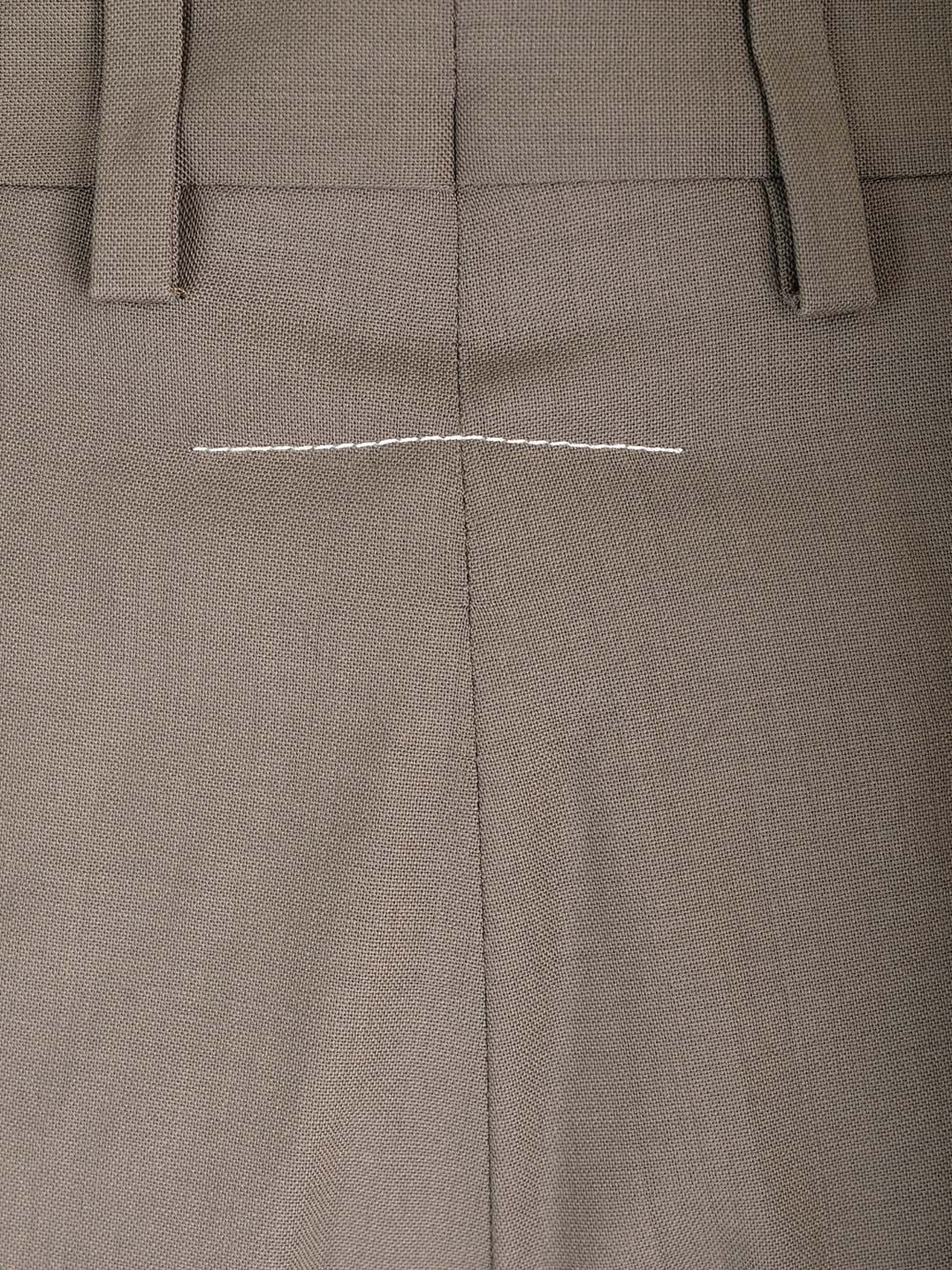 Mm6 Maison Margiela Tailored Wool Trousers - Brown | b81ff1dc2648dbeda8d4953e5c5183adfb4f791e
