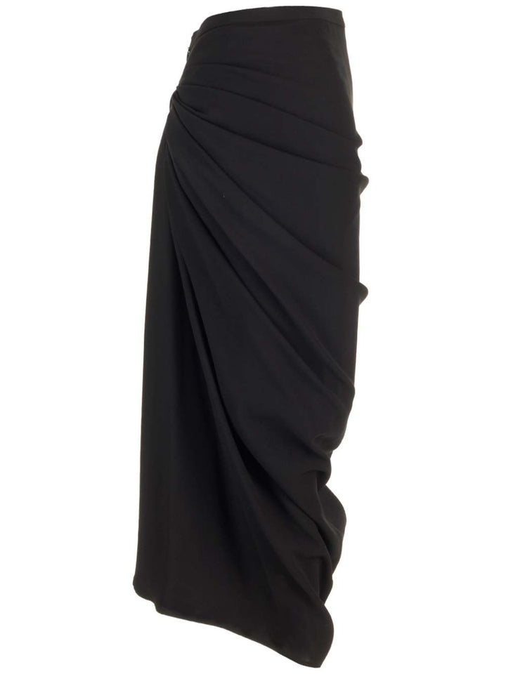 Dries Van Noten Wool Jersey Midi Skirt Skirts - Black | 38af01a4080dc44852b3c8eaaa15686c14683341