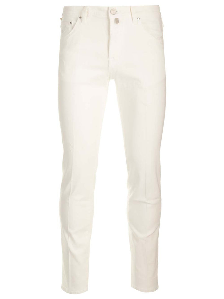 Jacob Cohen Scott Trousers - White | 6256a73b8da180dfd85506c26623b414ebb0aea7