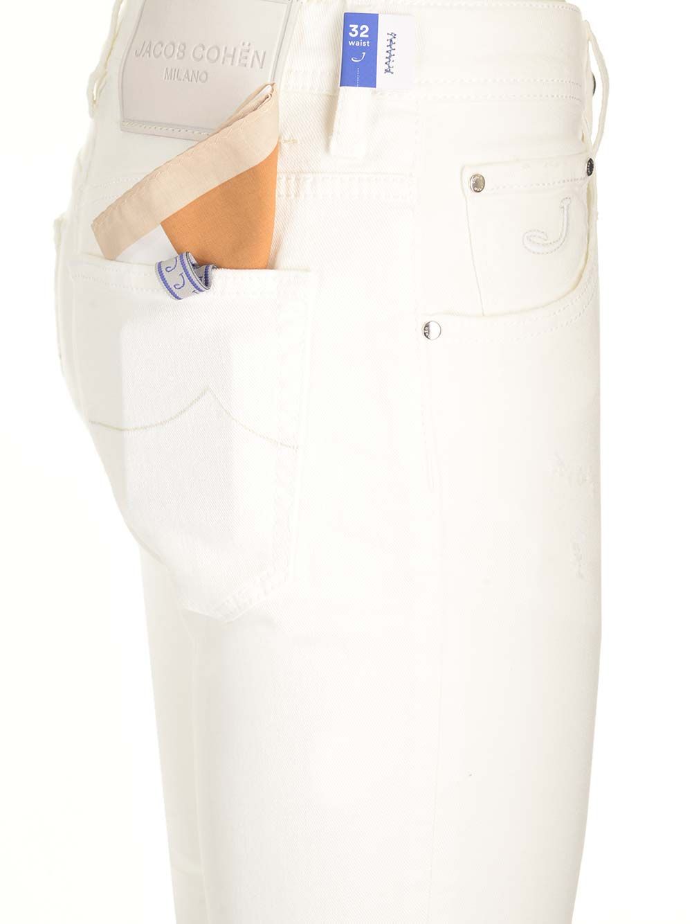 Jacob Cohen Scott Trousers - White | 1d8d247ef40c0640be7b5891a5ef4b8308b857e7