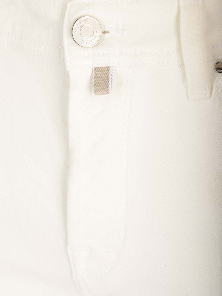Jacob Cohen Scott Trousers - White | 3204130c37b6c741305a72268af30be299c6d009