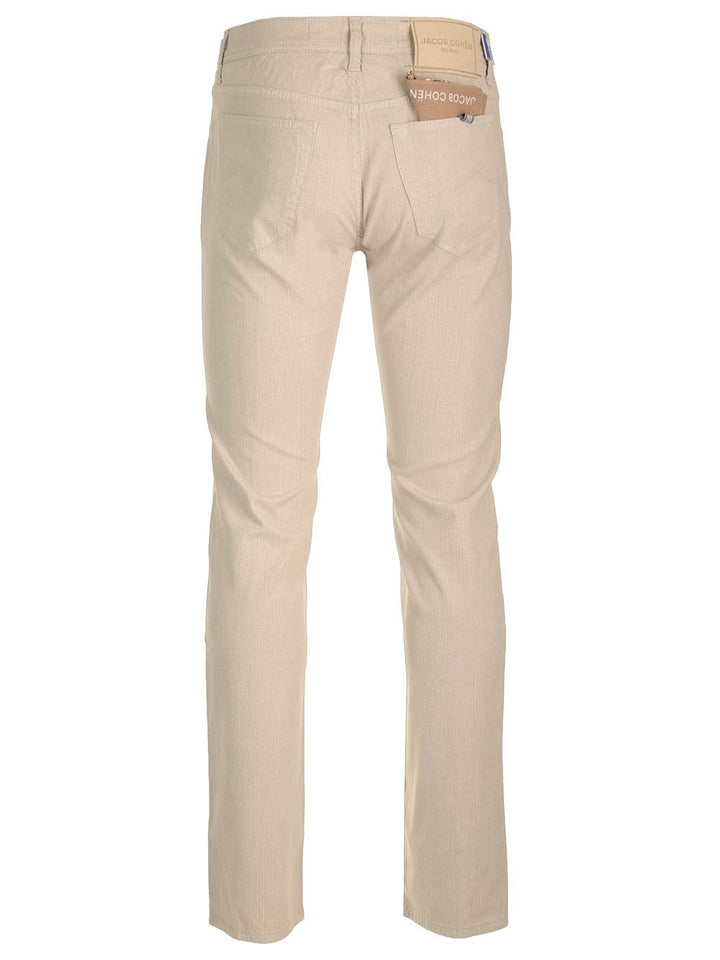 Jacob Cohen Barb Trousers - Beige | 014ed301e9fe5c5c9e6a1ea0b041b3fa5f352427