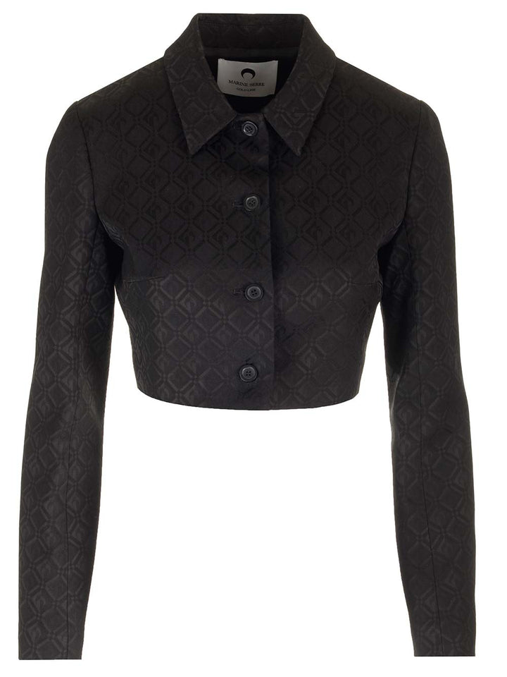 Marine Serre Moon Diamond Jackets - Black | 5365063df5f47ba92dfaab9ecac38e881899b5cd