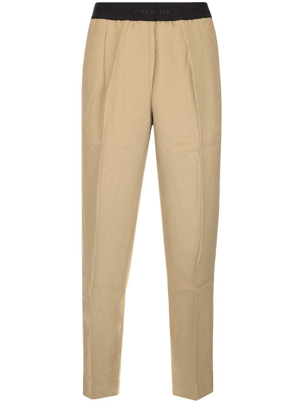 Fear Of God Beige Cotton Trousers - Beige | 57c86585548322d36caec875b0fd11b0e2c9dc08