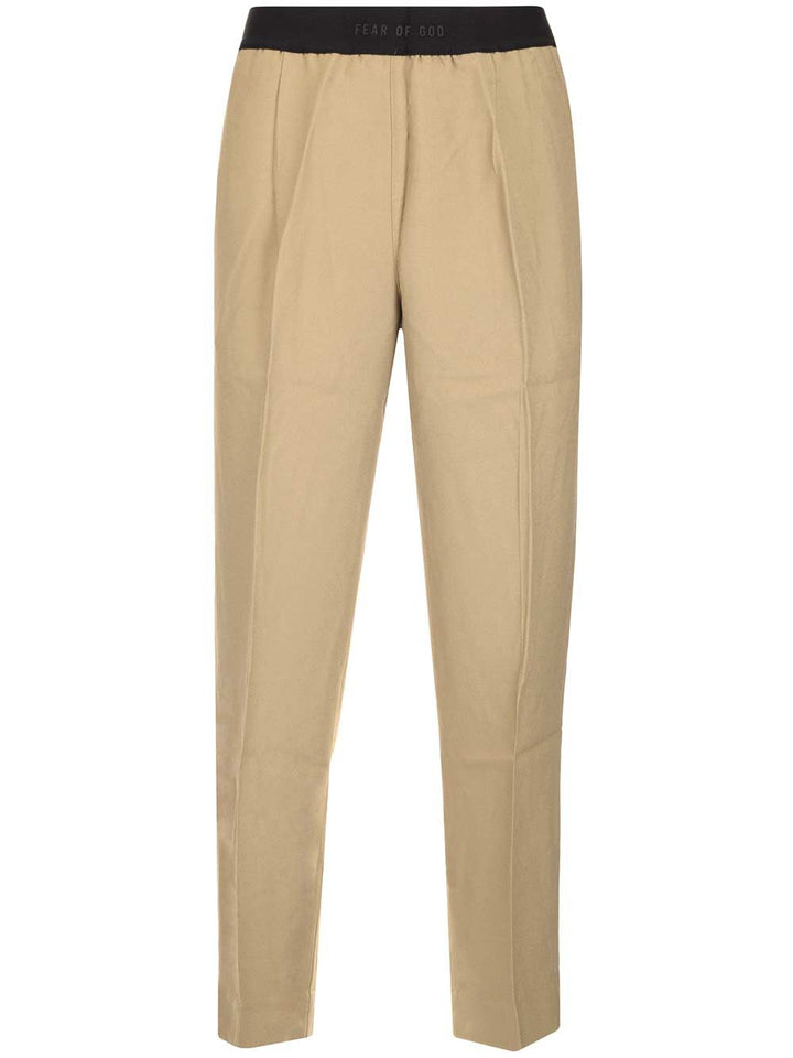 Fear Of God Beige Cotton Trousers - Beige | 57c86585548322d36caec875b0fd11b0e2c9dc08