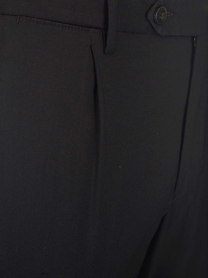 Al Duca D'Aosta Black Trousers - Black | 802d93bccd620d1d3420b0a5bdb7f535add3f42c