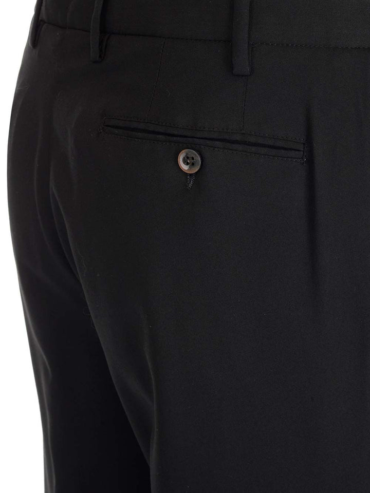 Al Duca D'Aosta Black Trousers - Black | 4616c6f92c6847e9e03bb41a5b39b18972fc949b