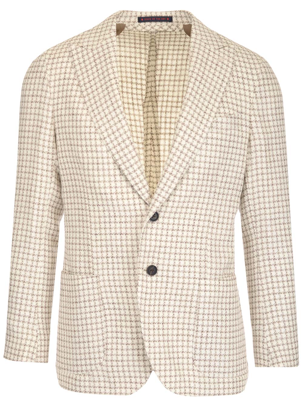 Al Duca D'Aosta 1902 Beige Houndstooth Blazer Jackets - Beige | 9652197b1e9345a27c99d94590985915705255b6