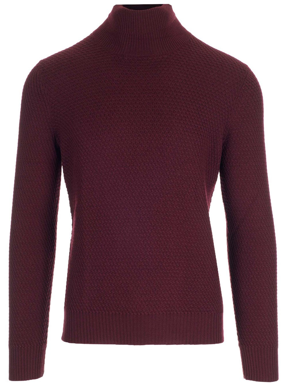 Tagliatore Burgundy Turtleneck Knitwear - Bordeaux | 906bb64f8c0222779609fc46efafe51bb69f4014