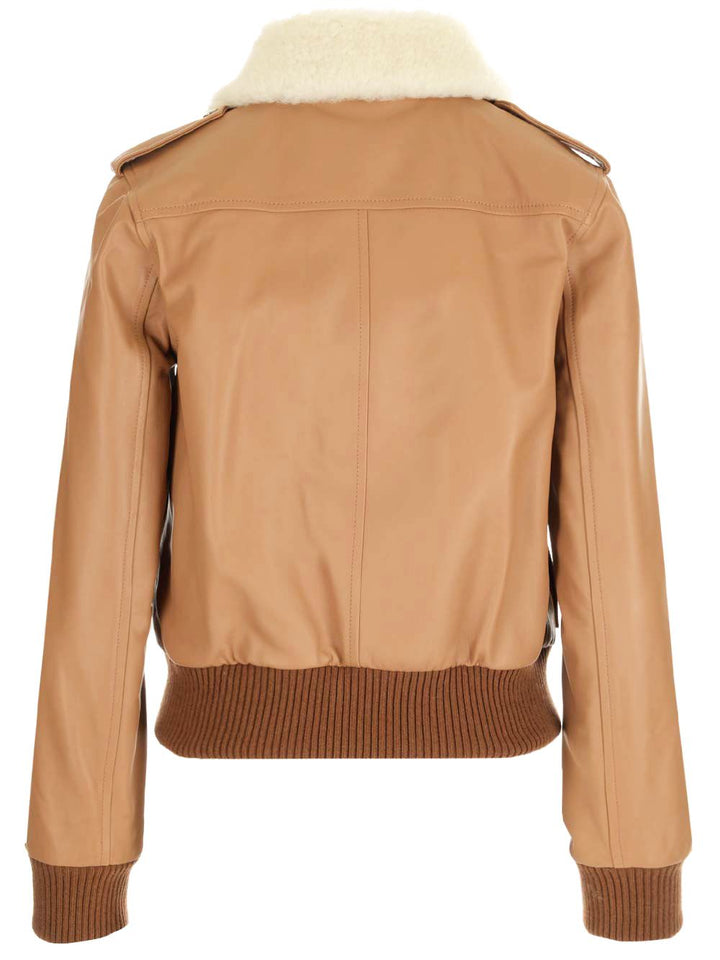 Loewe Nappa Aviator Jacket Jackets - Brown | b507ed5b0156e4379093ba5fc27493942d05047d
