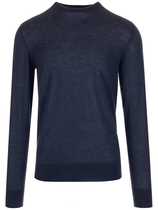 Blue Sweater Knitwear Blue