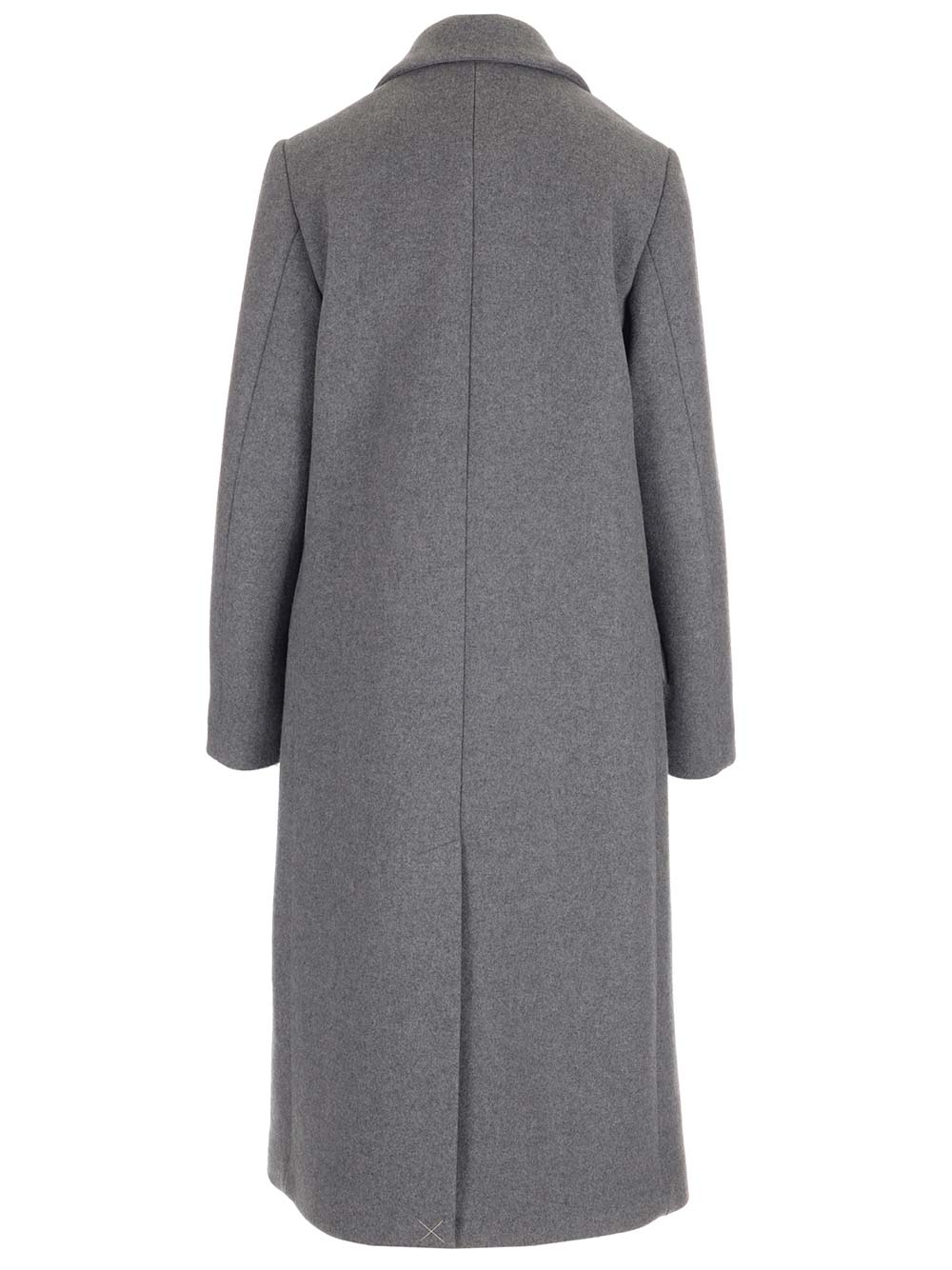 Loewe Wool And Cashmere Long Coat Coats - Grey | 4e3c3bc747d5d7fa9cf1e724c7efe6d6bd4b7134