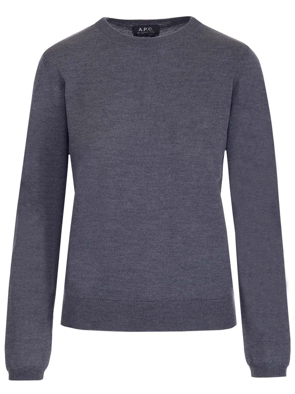 A.P.C. Basic Pullover Knitwear - Grey | 6cfbb747182aafcc0907698e14aa0efff31bdabf