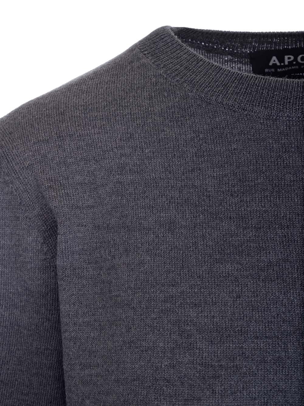 A.P.C. Basic Pullover Knitwear - Grey | 605345a9e6c2df7f1cc8de1881b1d2be41039170